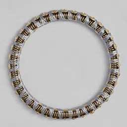 Peora Women Set of 18 Gold-Plated Kundan Studded Bangles image 4