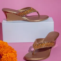 Inc 5 Embellished Open Toe Wedges-51