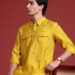 Anouk Men Ethnic Motifs Printed Regular Kurta with Salwar image 4