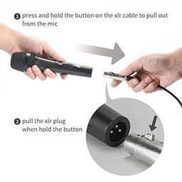 Audio Array AM-C27 XLR to TRS Cardioid Dynamic Handheld Microphone Sound for Live Events | Premium Built with 4.5M Cable | Singing, Public Meetings, Studio Recording, Live Sound, Party image 3