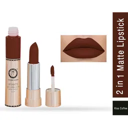 Colors Queen Lip Matte 2 In 1 Long Lasting Gloss Matte Lipstick 8g - Kiss Coffee-42