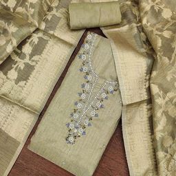 MANVAA Embroidered Viscose Rayon Unstitched Dress Material-image-24