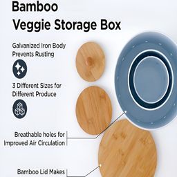 Kuber Industries White 3 Pieces Bamboo Kitchen Organisers-image-55