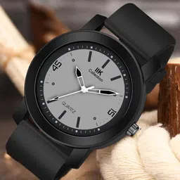 IIK COLLECTION Men Round Dial Adjustable Flexible Silicon Strap Watch-IIK-971M-17