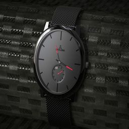 SKYLONA Men Brass Dial & Stainless Steel Wrap Around Straps Analogue Watch Biden Red Chain-24