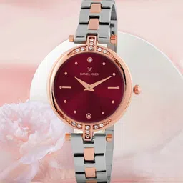 Daniel Klein Women Embellished Dial & Bracelet Style Straps Analogue Watch DK.1.12320-10-picture-9