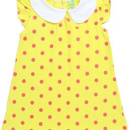 Clothe Funn Girls Polka Dot Printed Flutter Sleeves Cotton A-Line Dress-picture-52
