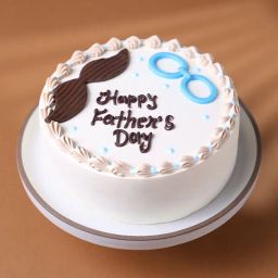 Moustache N Glasses Fathers Day Cake-image-74