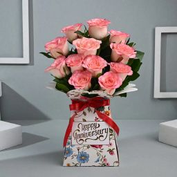 Timeless Love Pink Anniversary Roses-image-11