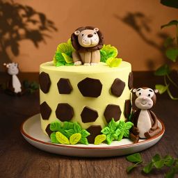 Lion And Monkey Delight Cake-image-5