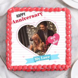Happy Anniversary Photo Cake-image-92