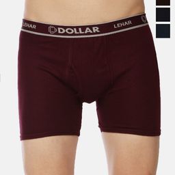 Dollar Lehar Men Assorted Pack Of 4 Combed Cotton Trunks MLHTR-02-PO4-2