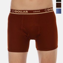 Dollar Lehar Men Assorted Pack Of 4 Combed Cotton Trunks MLHTR-02-PO4-6