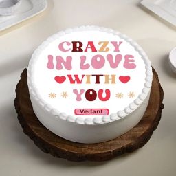 Crazy In Love Valentine Cake-image-41