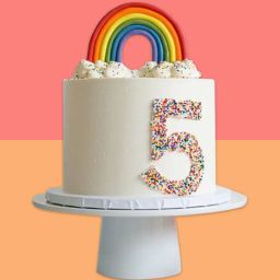 Joyful Rainbow Confetti Cake-image-8