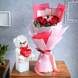 The Rose Touch N Teddy Combo-31