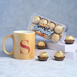 Personalised Golden Mug n Birthday Chocolate-picture-10