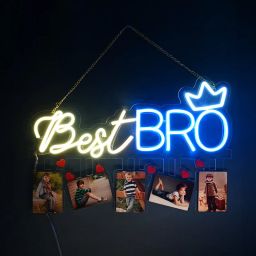 Personalised Best Bro Neon Décor-picture-16