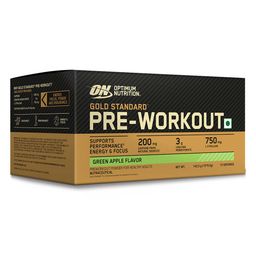 ON (Optimum Nutrition) Gold Standard Pre-Workout,  15 sachets/pack  Green Apple -78