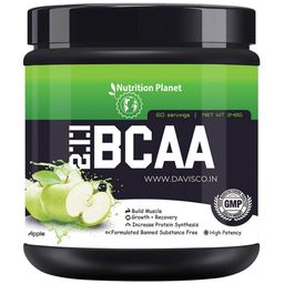 Nutrition Planet BCAA,  0.76 lb  60 Servings  Green Apple -image-57