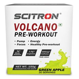 Scitron Volcano Pre-Workout,  0.33 lb  Green Apple -25