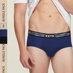 XYXX Men Pack Of 2 Solid Antimicrobial Micro Modal Artisto Basic Briefs XYBRF2PCKN403-image-66
