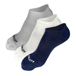 Heelium Men Pack of 3 Odour-Free Breathable Anti-Bacterial Bamboo Ankle Length Socks-picture-55