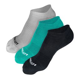 Heelium Men Pack of 3 Odour-Free Breathable Anti-Bacterial Bamboo Ankle Length Socks-42