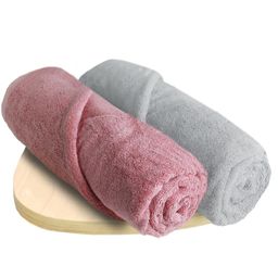 Heelium Grey & Peach 2 Pieces 600 GSM Anti Bacterial Super Soft Bamboo Bath Towels-9
