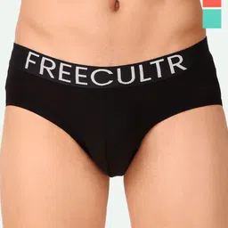 FREECULTR Pack Of 3 Snug Fit Organic Cotton Basic Briefs FC-CTN-B-BRB-CRL-HOG-03-picture-14