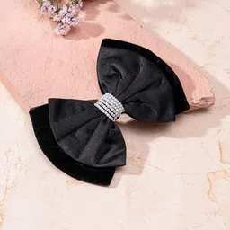 HAIR DRAMA COMPANY Embellished Velvet Alligator Hair Clip-54