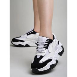 Shoetopia Smart Casual Comfortable Black Sneakers for Women-picture-41