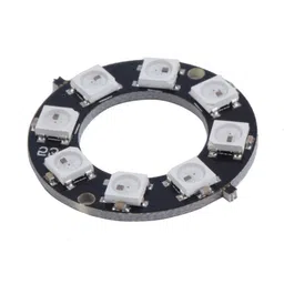 8 Bit WS2812 5050 RGB LED Built-in Full Color Driving Lights Circular Development Board image 1