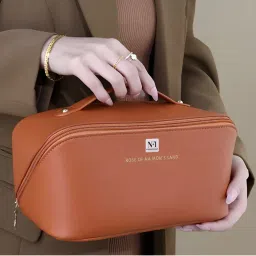 NFI Essentials Travel Organizer Makeup Pouch - Brown (L)-picture-5