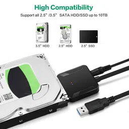 SATA3.0 to USB3.0, External Hard Disk Data, Cable With 3.5-inch Easy Drive Wire with DC Port image 4