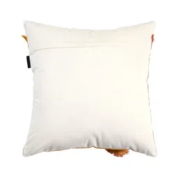 Ode & Cleo White & Red Set of 3 Embroidered Square Cushion Covers image 4