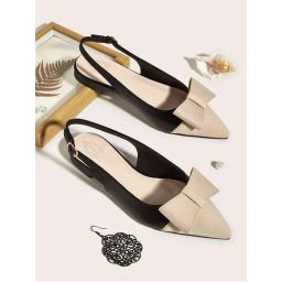 Shoetopia Stylish Uppper Bow Cream Flats For Women And Girls-picture-34