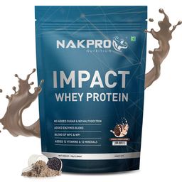 Nakpro Impact Whey Protein,  2.2 lb  Cookies & Cream -30