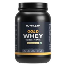 Nutrabay Gold Concentrate Whey Protein, 2.2 lb Vanilla Ice Cream-image-27