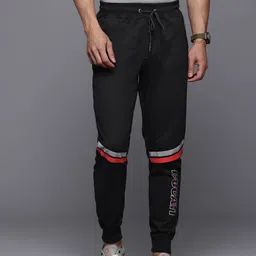 Ducati Men Regular Fit Brand Logo Print Joggers Reflective Detail-image-43