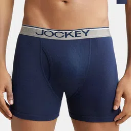 Men Jockey Pack of 2 Navy Blue Boxer Briefs 8009-0201-DPNVY-44