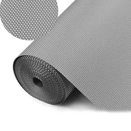 DREAM WEAVERZ Grey Daimond Textured 5 Meter Anti-Slip Drawers & Shelf Liner Roll image 1
