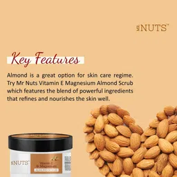 BeautyRelay London MR Nuts Vitamin-E & Magnesium Almond Scrub - 180g image 3