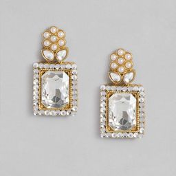 Peora Gold-Plated Kundan-Studded & Beaded Jewellery Set image 4