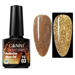CANNI Release Your Charm UV & LED Reflective Disco Nail Gel 7.3 ml - FG03-43