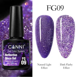 CANNI Release Your Charm UV & LED Reflective Disco Nail Gel 7.3 ml - FG09-45