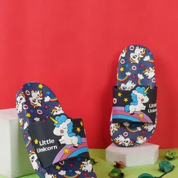 BAESD Kids Printed Sliders-42