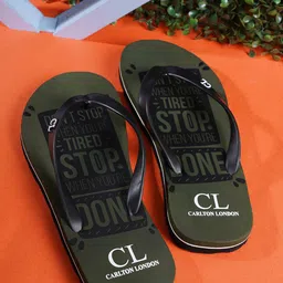 Carlton London Men Printed Rubber Thong Flip-Flops-57