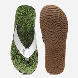 Solethreads Men Green & White Thong Flip-Flops image 4
