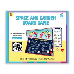 wonderLearn Kids White & Blue Two Sided Word Building Board Game-38